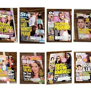 Anjelina Jolie 8 vintage star magazines excellent